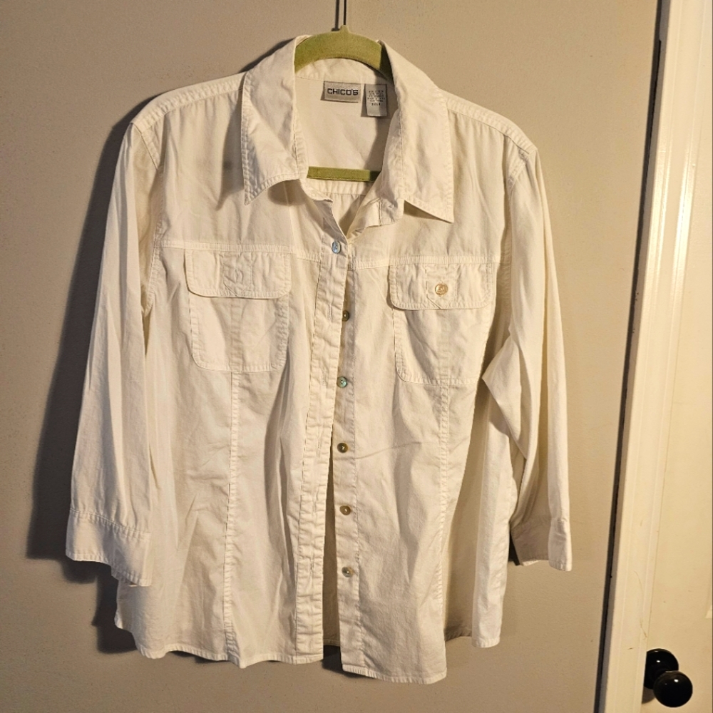 Chicos Off White Blouse